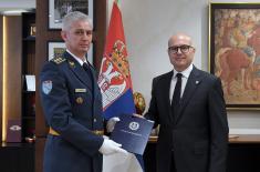 Minister Vučević Presented Decrees on Promotions and Appointments of Serbian Armed Forces Officers