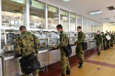  Minister Stefanović has lunch with cadets