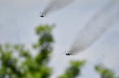 The President of the Republic and the Supreme Commander of the Serbian Armed Forces handed over military flags to the 72nd Special Operations Brigade and the 63rd Parachute Brigade