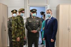 Minister Stefanović visits military Covid hospitals in Novi Sad and Belgrade