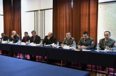 Minister of Defence meets representatives of trade union organizations