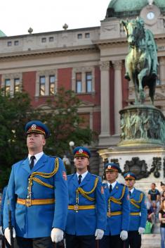 Salvo and Guards Drill on the Serbian Armed Forces Day