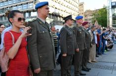 Salvo and Guards Drill on the Serbian Armed Forces Day