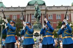 Salvo and Guards Drill on the Serbian Armed Forces Day