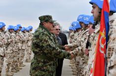 Send-off ceremony for contingent to mission in Cyprus