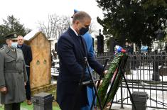 Minister Stefanović lays wreath to mark centenary of death of Field Marshal Živojin Mišić