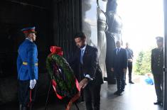 President of Montenegro Lays Wreath at Monument to Unknown Hero on Avala