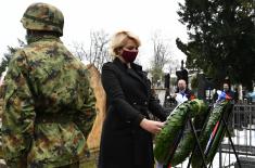 Minister Stefanović lays wreath to mark centenary of death of Field Marshal Živojin Mišić