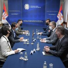 Meeting between Minister Stefanović and NATO Deputy Assistant Secretary-General