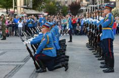 Salvo and Guards Drill on the Serbian Armed Forces Day