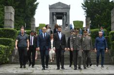 President of Montenegro Lays Wreath at Monument to Unknown Hero on Avala