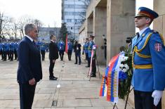 Ministers Vulin and Shoygu Laid Wreaths at the Cemetery of Liberators of Belgrade