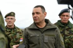 Minister Vulin: Members of Serbian Armed Forces motivated for carrying out exercise “Joint Action 2020”