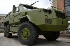 The new M-20 MRAP 6x6 armoured fighting vehicle presented