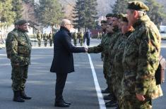 Minister Vučević visits 3rd Training Centre in Leskovac