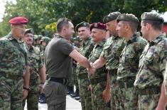 Обилазак обуке јединица за учешће у мисији UNIFIL