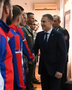 Министар Стефановић на састанку са војним спортистима