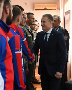 Minister Stefanović Meets Military Athletes