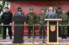 Ministar Vučević i general Mojsilović na primopredaji dužnosti komandanta „Kobri“