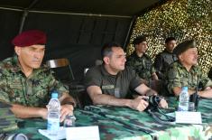 Обилазак обуке јединица за учешће у мисији UNIFIL