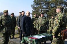 Minister Vučević visits 3rd Training Centre in Leskovac