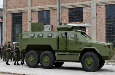 The new M-20 MRAP 6x6 armoured fighting vehicle presented