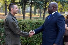 Minister Vulin and president of the Democratic Republic of Congo visit facilities of the Military Academy