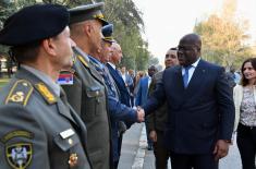 Minister Vulin and president of the Democratic Republic of Congo visit facilities of the Military Academy