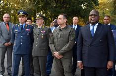 Minister Vulin and president of the Democratic Republic of Congo visit facilities of the Military Academy