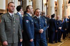 The reception of the President of the Republic on the occasion of Serbian Armed Forces Day