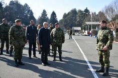 Minister Vučević visits 3rd Training Centre in Leskovac