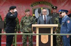 Minister Vučević and General Mojsilović at Handover of Duty of “Kobre” Commander