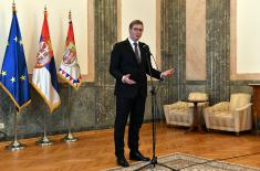 The reception of the President of the Republic on the occasion of Serbian Armed Forces Day