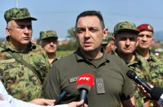 Minister Vulin: Training is what distinguishes a successful army from a failed one