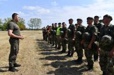 Обилазак обуке јединица за учешће у мисији UNIFIL