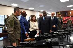 Minister Vulin and president of the Democratic Republic of Congo visit facilities of the Military Academy