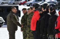 Minister Vulin at the training of the cadets of the Military Academy in winter conditions: After 20 years new equipment and training in Nordic skiing