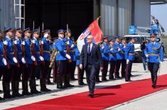 Minister Vučević and General Mojsilović at Dry Run for Demonstration of Capabilities of the Serbian Armed Forces “Granite 2023”