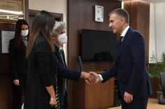 Minister Stefanović receivеs families of Major Tepić and Private Mirković