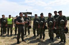 Обилазак обуке јединица за учешће у мисији UNIFIL