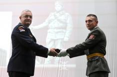 Ceremony to mark induction of non-commissioned officers into professional NCO corps