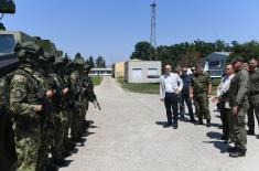 Minister Vučević attends firing demonstration showcasing Miloš multi-purpose armoured combat vehicle