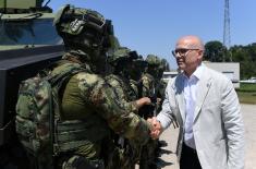 Minister Vučević attends firing demonstration showcasing Miloš multi-purpose armoured combat vehicle