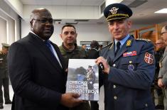 Minister Vulin and president of the Democratic Republic of Congo visit facilities of the Military Academy