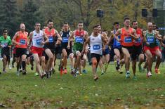 Minister Vulin with Military Athletes at the Competition in Hungary