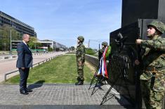 Wreaths laid at Monument to Pilots - Defenders of Belgrade