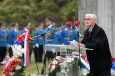 Commemoration ceremony dedicated to victims of World War II in Jajinci