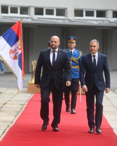 Slovak Minister of Defence Naď visits Serbia