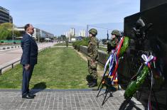 Wreaths laid at Monument to Pilots - Defenders of Belgrade