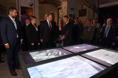 Russian Minister of Foreign Affairs, Sergey Lavrov, attends the “Defence 78” exhibition